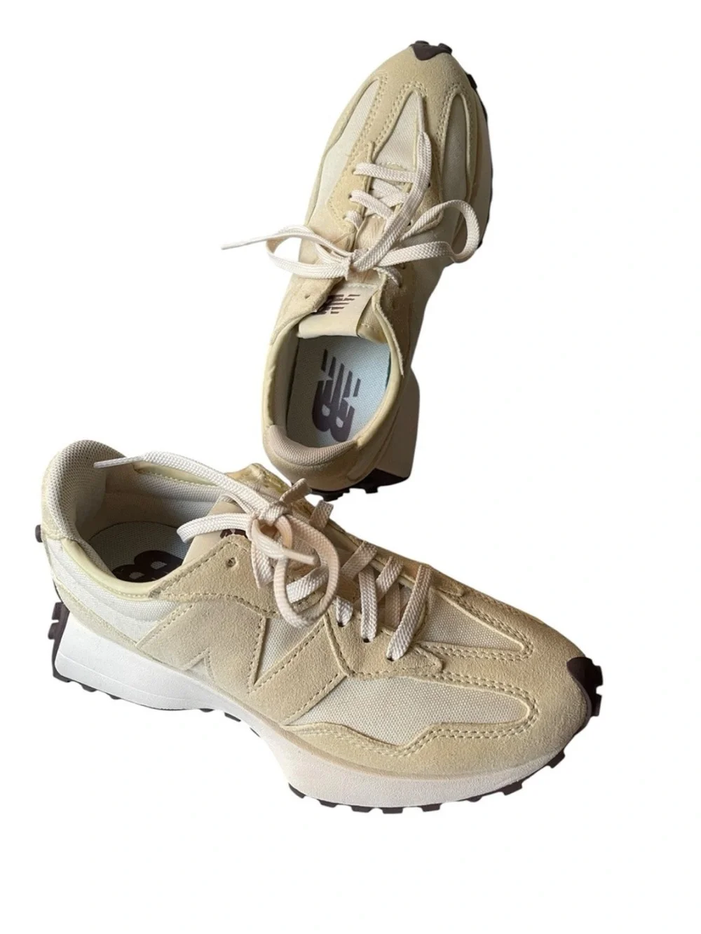 NEW BALANCE Women's 327 Running Sneakers Linen Color Size 5.5US
